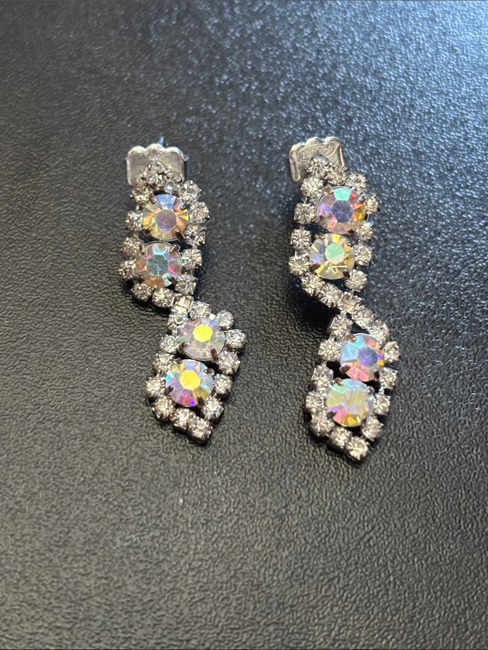 Aurora Borealis Crystal Drop Earrings - Women Jewelry